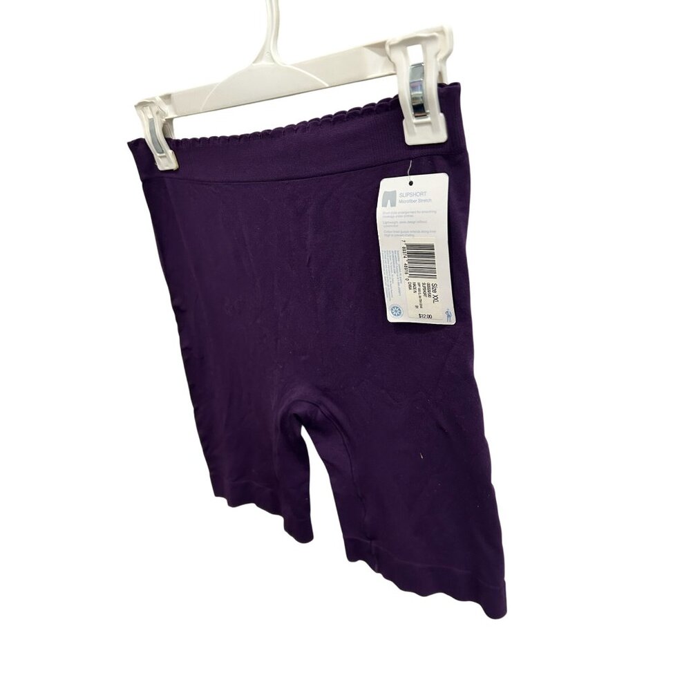 Jockey Womens Slipshort Microfiber Stretch XXL Purple Undergarment Smooth Fit - Picture 3 of 8